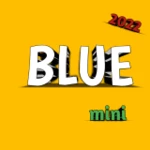 mini blue android application logo